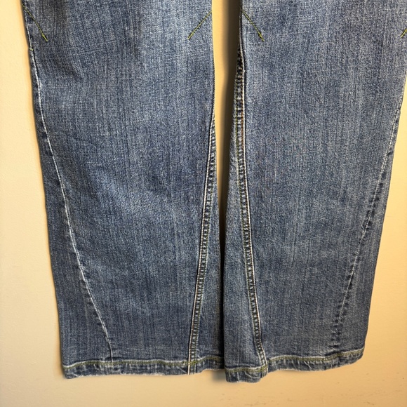Of The Earth Organic Denim Womens Bootcut Blue Jeans Boho Hippie Casual School - Picture 4 of 16